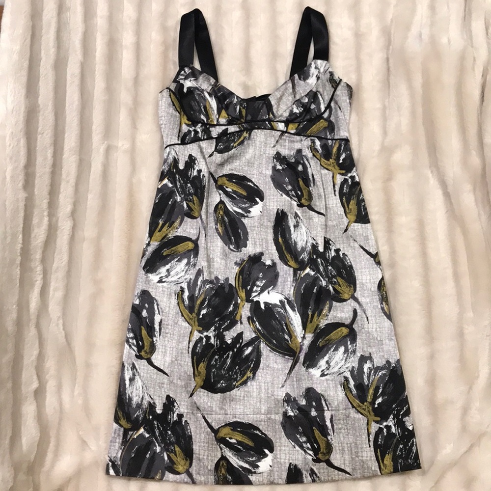 Rebecca Taylor Metallic Leaf Bustier Top Dress - Picture 1 of 7